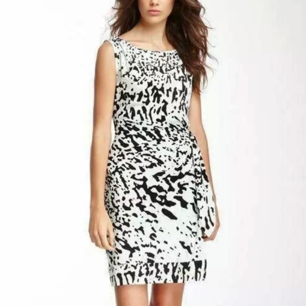 DIane Von Furstenberg New Della Mint Green Paint Splatter Dress - Picture 1 of 12
